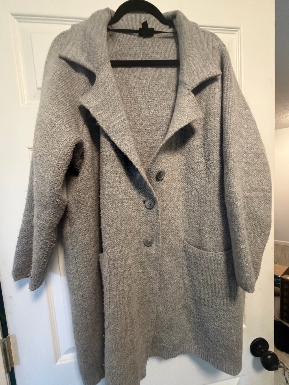 torrid Gray Ribbed Knit Cardigan